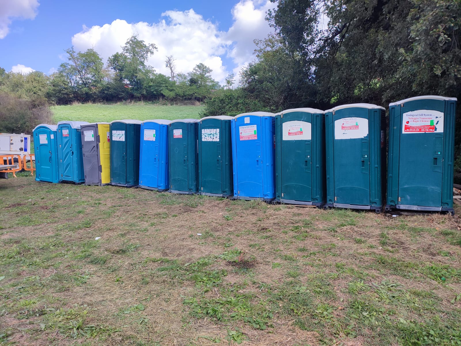 palio di sacrofano 2025 noleggio bagni chimici